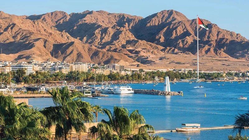 Explore aqaba coastline Jordan
