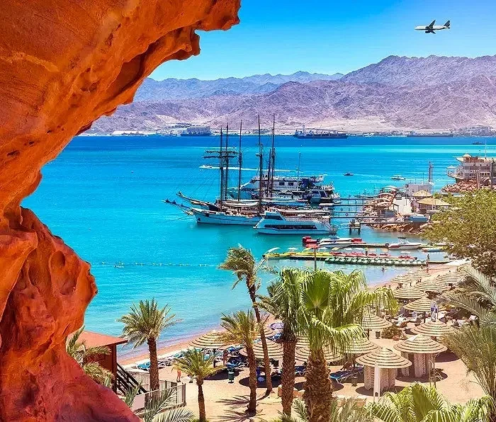Explore aqaba coastline Jordan